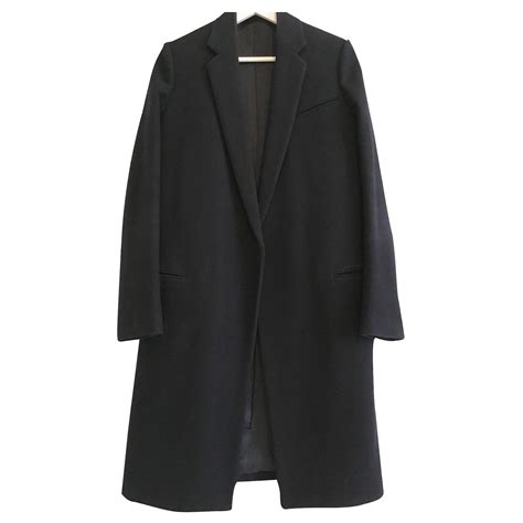 celine crombie|Crombie coat in double face wool blend .